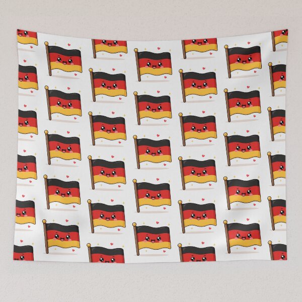 Item preview, Kawaii German flag designed and sold by Collection Touillette.