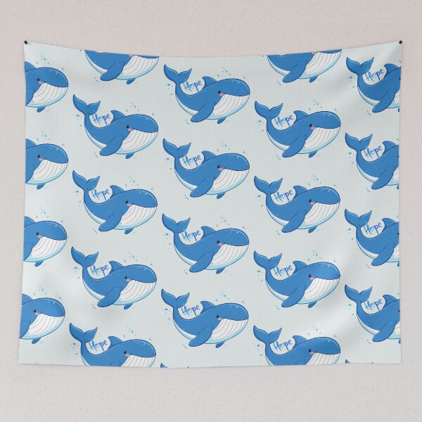 Item preview, Hope, humpback whale in the Baltic Sea near Poel, cartoon style designed and sold by LiskoDesign.