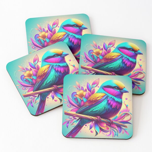 Item preview, Colorful Sparrow – Vibrant Digital Art designed and sold by Dogandesighn.