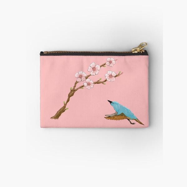 Item preview, Cherry blossoms and a cute blue bird designed and sold by greenPQBstudio.