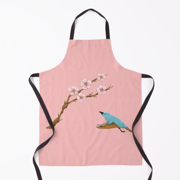 Item preview, Cherry blossoms and a cute blue bird designed and sold by greenPQBstudio.