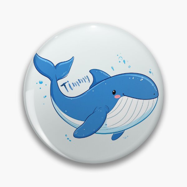 Item preview, Timmy, a humpback whale in the Baltic Sea near Poel, cartoon style designed and sold by LiskoDesign.
