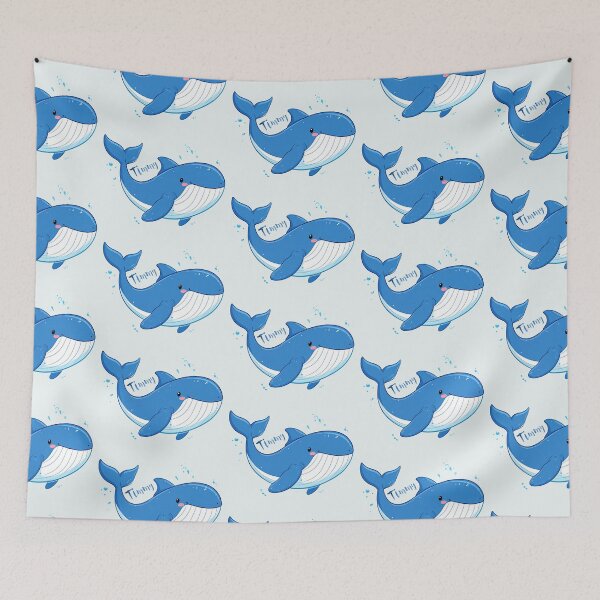 Item preview, Timmy, a humpback whale in the Baltic Sea near Poel, cartoon style designed and sold by LiskoDesign.