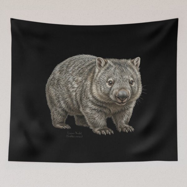 Item preview, The Outback Bulldozer: Common Wombat (Vombatus ursinus) designed and sold by FreiherrPK.