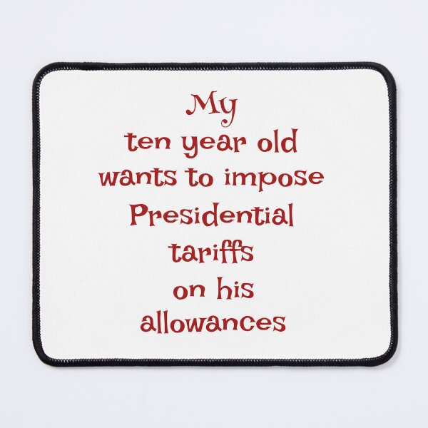 Item preview, Tariffs designed and sold by The WordCatcher Street.
