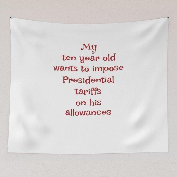 Item preview, Tariffs designed and sold by The WordCatcher Street.