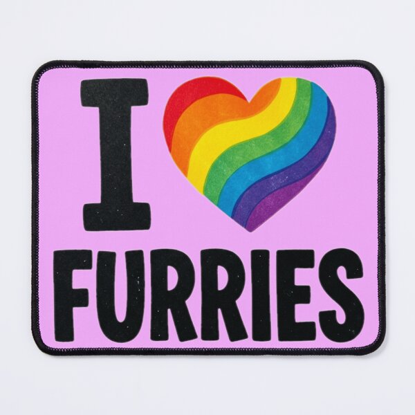 Item preview, I heart furries designed and sold by The King's general goods.
