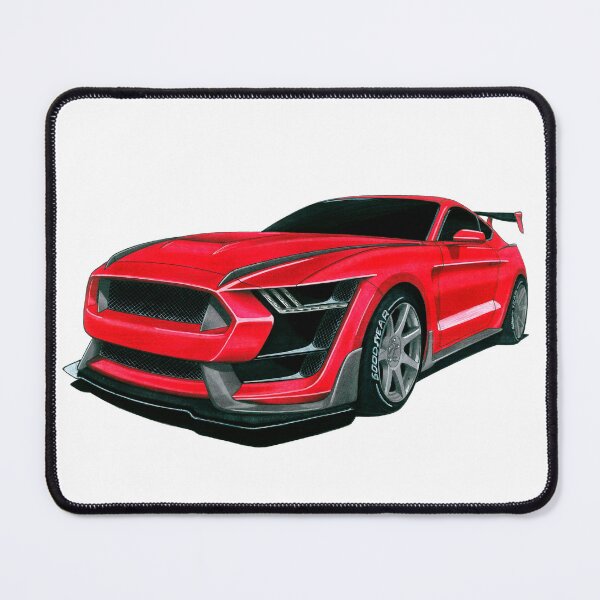 Item preview, Exclusive drawing legendary racing american red sport car GT350 Coupe 5.2L V8 Voodoo Engine designed and sold by Cars23.
