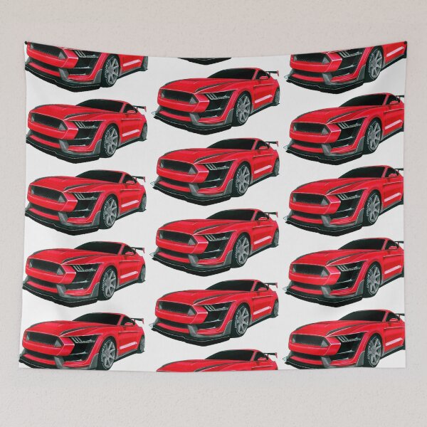 Item preview, Exclusive drawing legendary racing american red sport car GT350 Coupe 5.2L V8 Voodoo Engine designed and sold by Cars23.