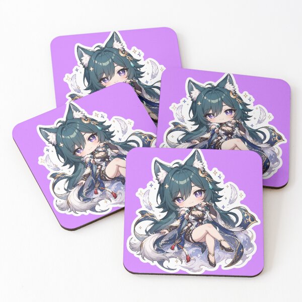 Item preview, Yukong Inspired Chibi Fox Girl Sticker – Kawaii Goob Anime Pastel Aesthetic designed and sold by Bhaskar Digital Art.