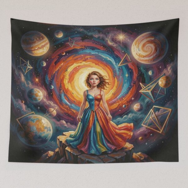 Item preview, Cosmic Dreamscape in the Style of Jane Davie with Surreal Galactic Energy and Vibrant Vision designed and sold by FotoworldEdel.