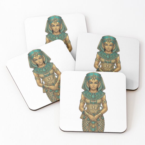 Item preview, Ancient Egyptian Queen Goddess Art | Ankh Symbol & Scarab Design | Pharaoh Royal Aesthetic Illustration designed and sold by Queen Cleopatra.