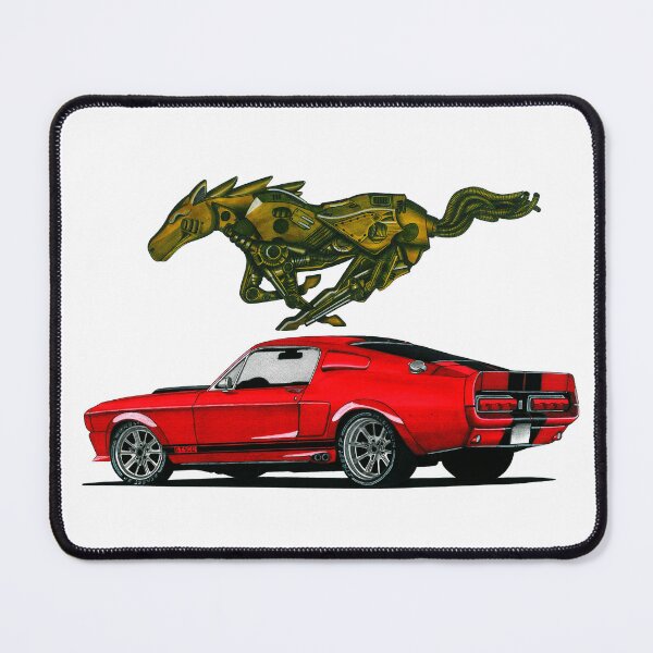 Item preview, Exclusive drawing legendary modified american red muscle car GT500 Coupe Eleanor designed and sold by Cars23.