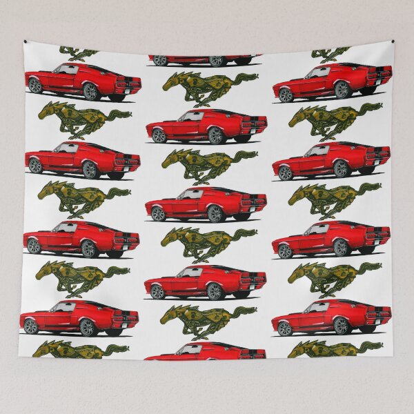 Item preview, Exclusive drawing legendary modified american red muscle car GT500 Coupe Eleanor designed and sold by Cars23.