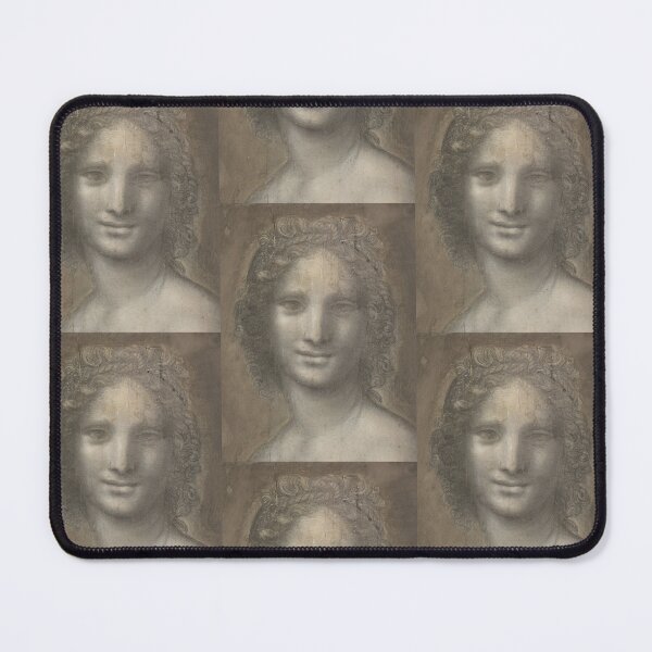 Item preview, The Nude Mona Lisa Close Up (Monna Vanna) by Leonardo da Vinci Renaissance Portrait Art Print designed and sold by artofuniverse.