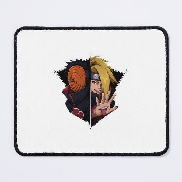 Item preview, Tobi vs Deidara Split Face Anime Akatsuki Art designed and sold by ZenOtaku Lab.