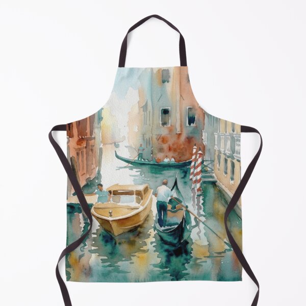 Item preview, Venetian Tranquil Canal Watercolor Scene designed and sold by caracatita75.