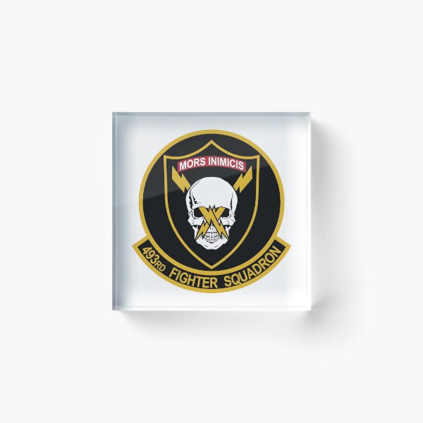 Item preview, 493rd Fighter Squadron Grim Reapers F-15 Eagle Military Patch designed and sold by CharlieDesings.