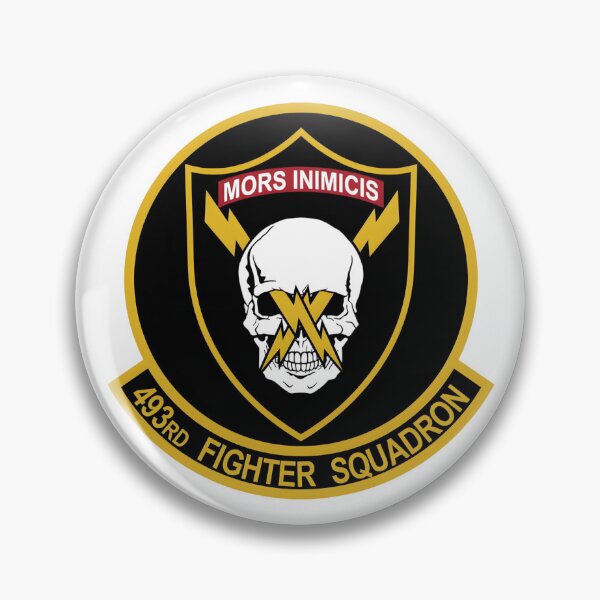 Item preview, 493rd Fighter Squadron Grim Reapers F-15 Eagle Military Patch designed and sold by CharlieDesings.