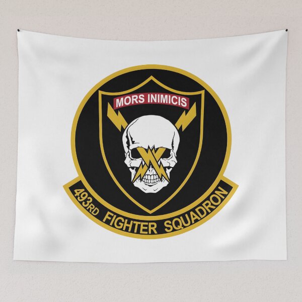 Item preview, 493rd Fighter Squadron Grim Reapers F-15 Eagle Military Patch designed and sold by CharlieDesings.