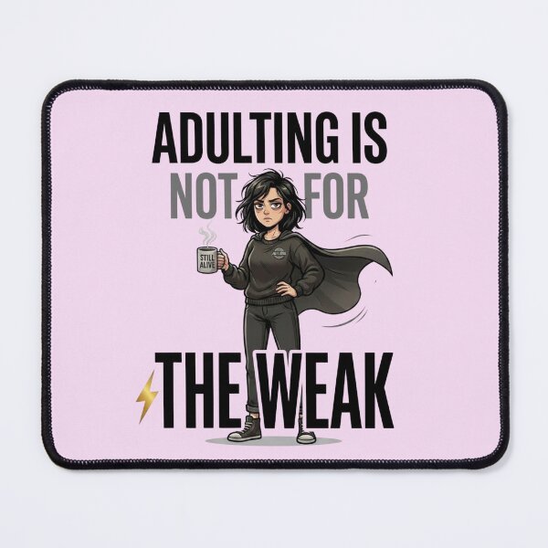 Item preview, Adulting Is Not For The Weak Funny Quote Design designed and sold by KajokuDigitalWorks.