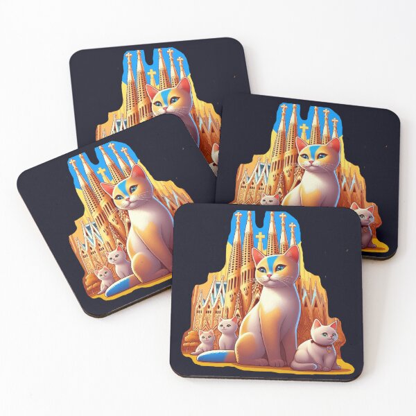 Item preview, Barcelona Cats - Sagrada Familia Adventure designed and sold by UkrainianSpain.