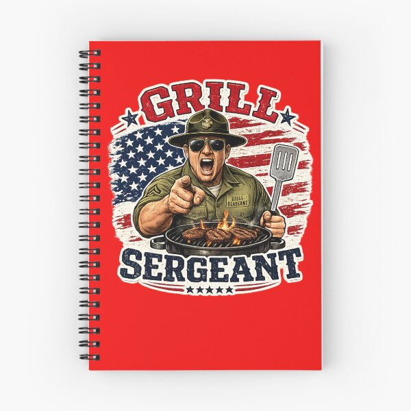 Item preview, Grill Sergeant Funny 4th of July Shirt – BBQ Patriotic T-Shirt, Red White & Blue Cookout Humor designed and sold by Laughprints.