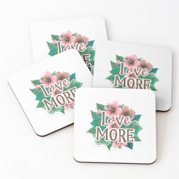 Item preview, Love More,  Pink Flower  designed and sold by PamLeeDesign.
