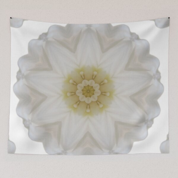 Item preview, White floral Mandala  designed and sold by sonamkumari333.