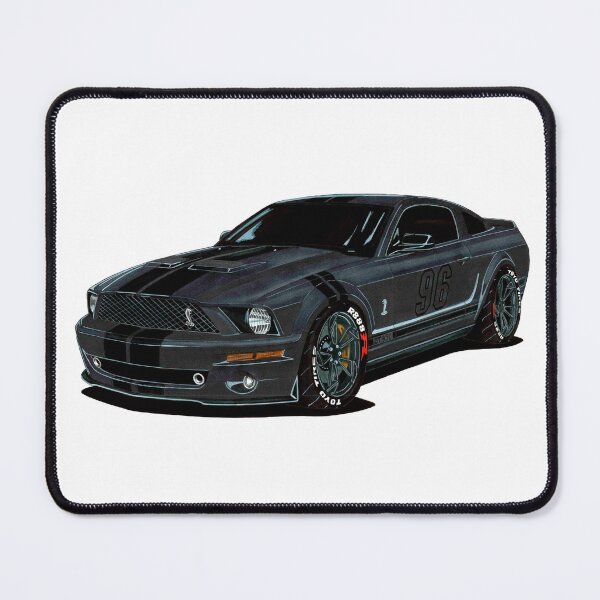 Item preview, Exclusive drawing legendary racing american black muscle car GT500KR Coupe 5.2L V8 Supercharged Engine designed and sold by Cars23.
