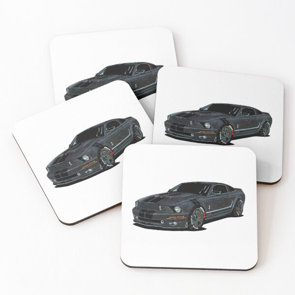 Item preview, Exclusive drawing legendary racing american black muscle car GT500KR Coupe 5.2L V8 Supercharged Engine designed and sold by Cars23.