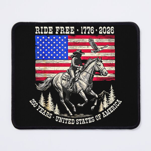 Item preview, Ride Free 1776 2026 USA 250 Years Patriotic Cowboy Western 4th of July American Freedom designed and sold by FerminVigo.