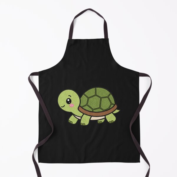 Item preview, Cute Kawaii Walking Turtle – Slow Cute Tortoise | Minimal Embroidery Style designed and sold by ColorSplash123.