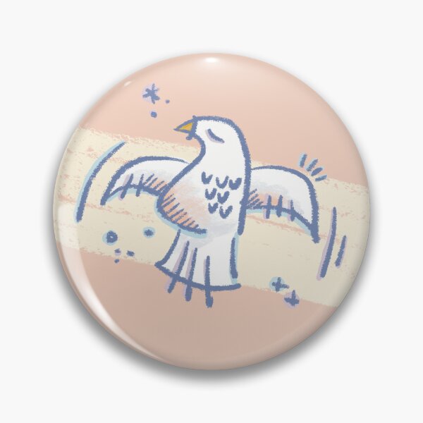 Item preview, peace doves pattern (salmon) designed and sold by dimsdoodles.