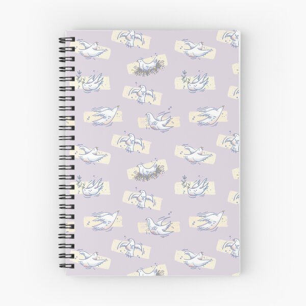 Item preview, peace doves pattern (violet) designed and sold by dimsdoodles.