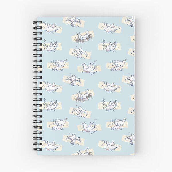 Item preview, peace doves pattern (teal) designed and sold by dimsdoodles.