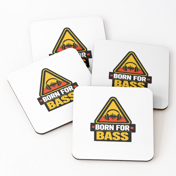 Item preview, Born For Bass Warning Triangle designed and sold by  ZenRave Designs.