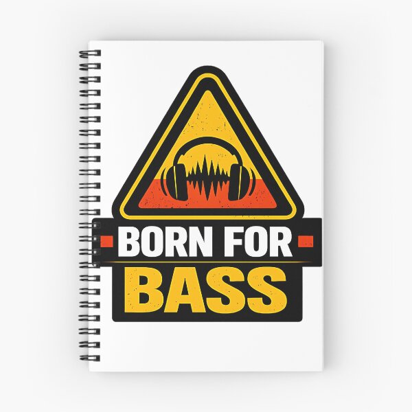 Item preview, Born For Bass Warning Triangle designed and sold by  ZenRave Designs.