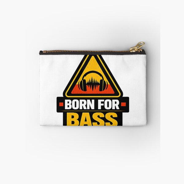 Item preview, Born For Bass Warning Triangle designed and sold by  ZenRave Designs.