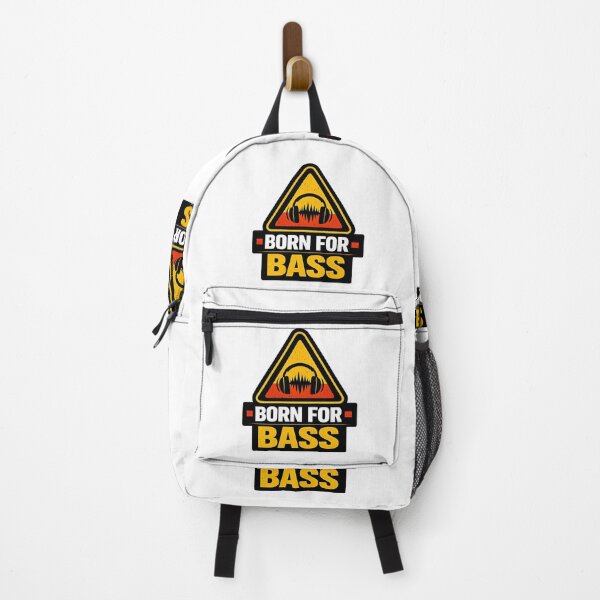 Item preview, Born For Bass Warning Triangle designed and sold by  ZenRave Designs.