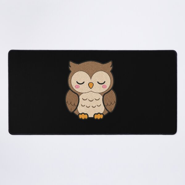 Item preview, Cute Kawaii Sleepy Owl – Adorable Sleeping Owl | Minimal Embroidery Style designed and sold by ColorSplash123.