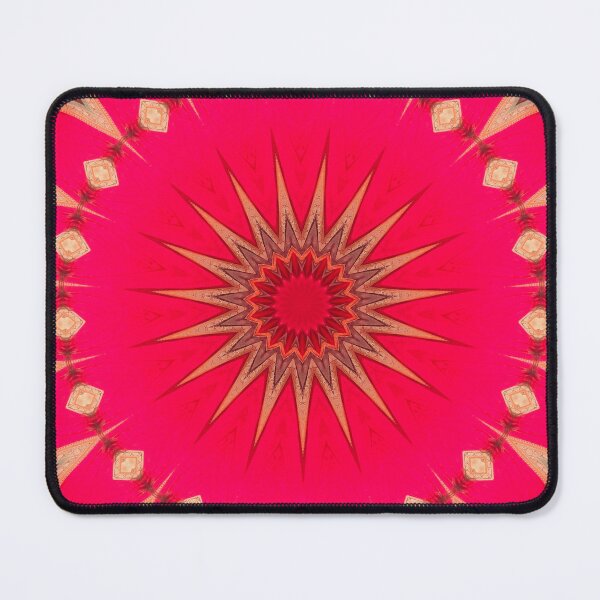 Item preview, Bright red floral Mandala designed and sold by sonamkumari333.