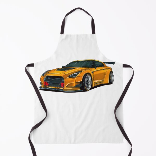 Item preview, Exclusive drawing legendary modified jdm gold sport car GT-R R35 Coupe VR38DETT Twin-turbo V6 engine designed and sold by Cars23.