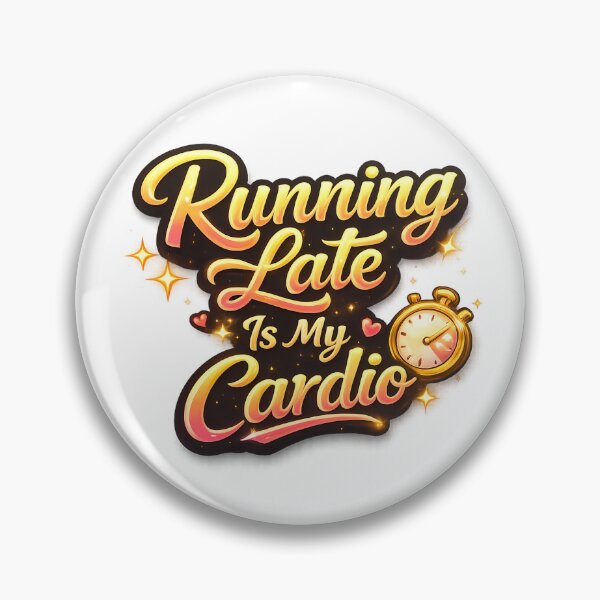 Item preview, Running Late Is My Cardio designed and sold by Neon Wolf Studio.