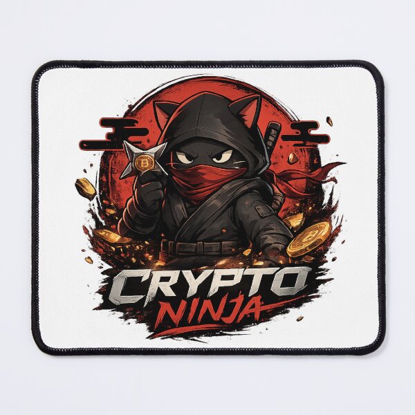 Item preview, Crypto Ninja Cat – Dark Web3 Anime Design designed and sold by YamiSociety.