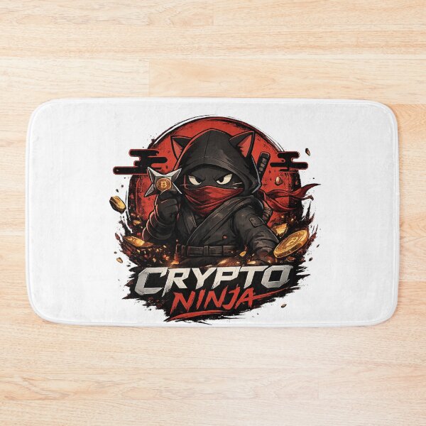 Item preview, Crypto Ninja Cat – Dark Web3 Anime Design designed and sold by YamiSociety.