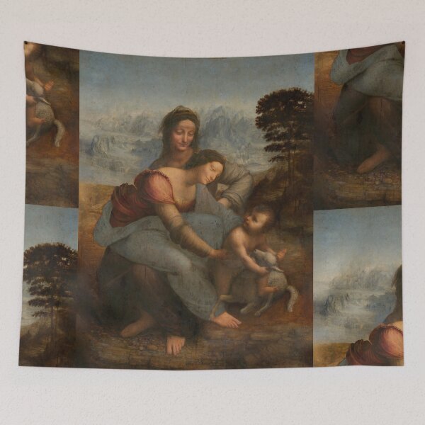 Item preview, The Virgin and Child by Leonardo da Vinci Renaissance Religious Art Print designed and sold by artofuniverse.