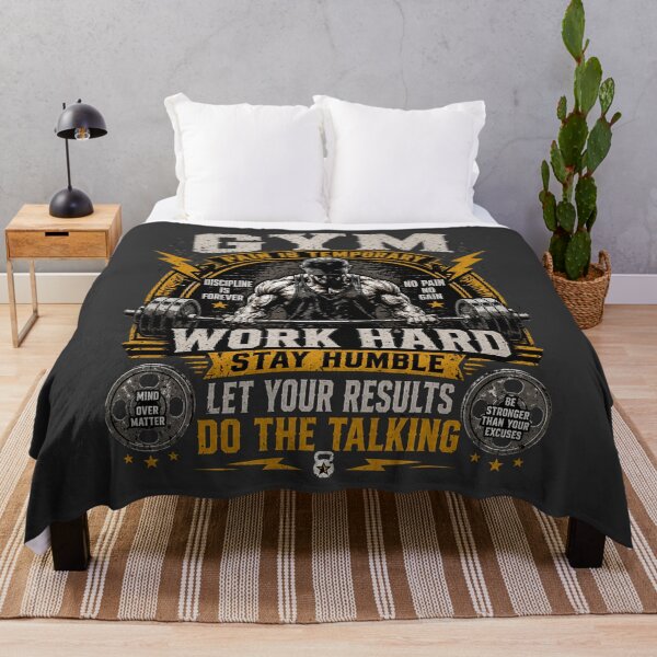 Item preview, Work Hard Stay Humble Gym Motivation Workout Shirt designed and sold by Drip5.