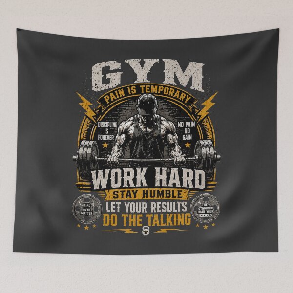 Item preview, Work Hard Stay Humble Gym Motivation Workout Shirt designed and sold by Drip5.