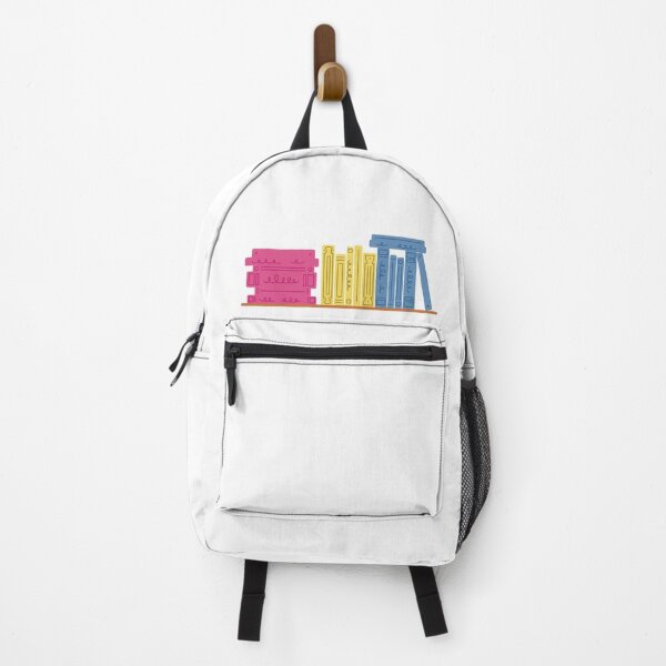 Item preview, Pansexual Pride Flag Bookshelf designed and sold by winterpumpkin.
